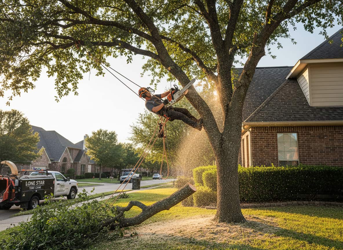 Dallas tree crew on the job